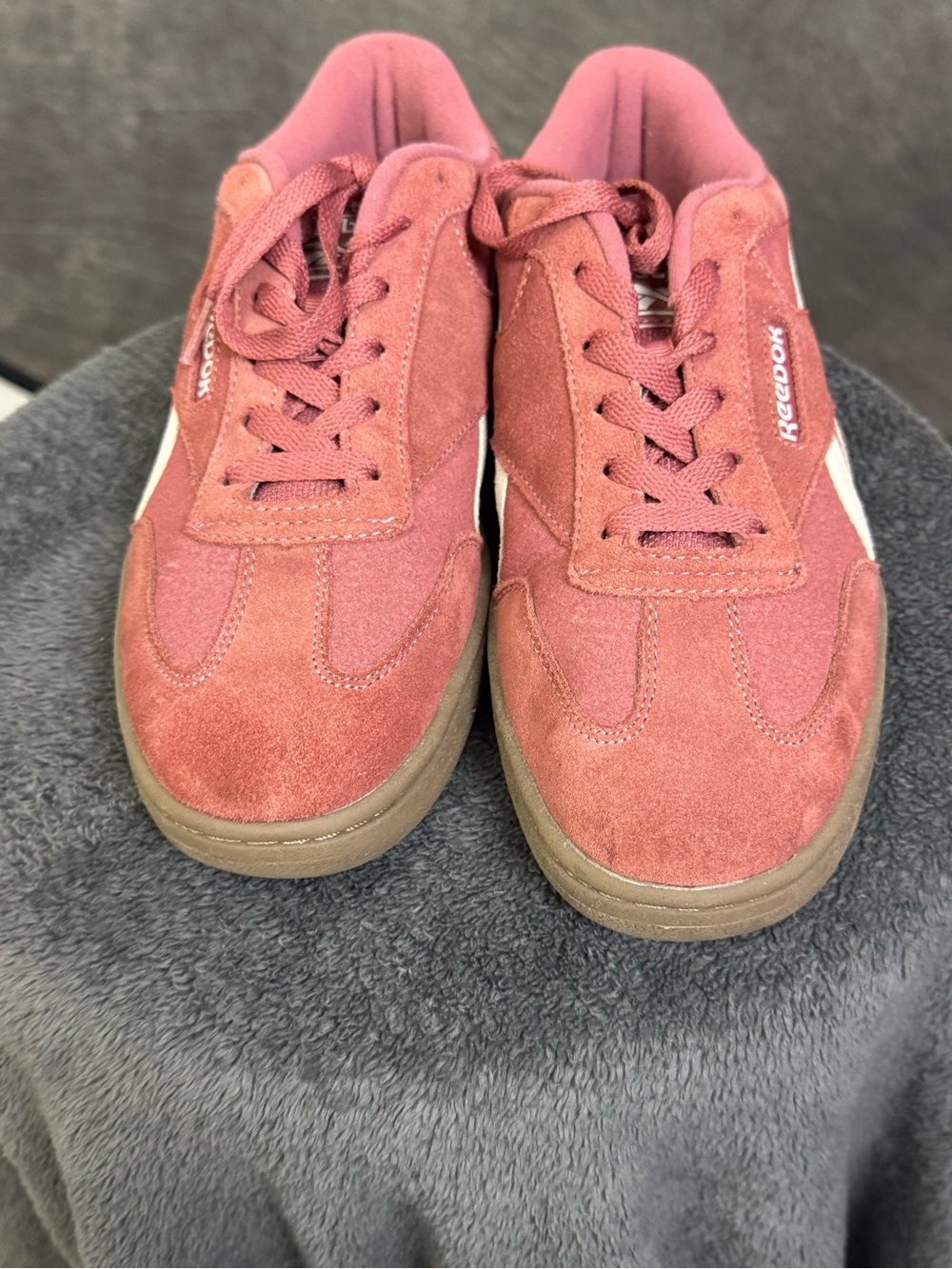 Reebok Club C Grounds Pink Suede Gum Sole Sneakers Women’s Size 8.5 - Picture 4 of 10
